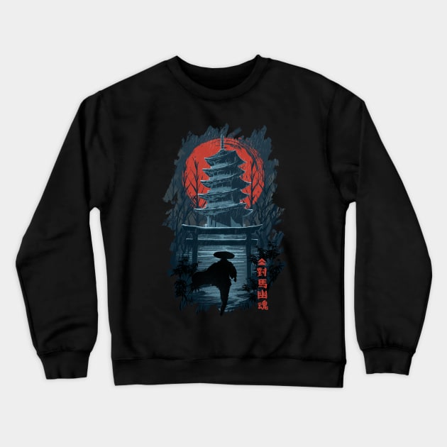 Samurai of Tsushima Crewneck Sweatshirt by kimikodesign